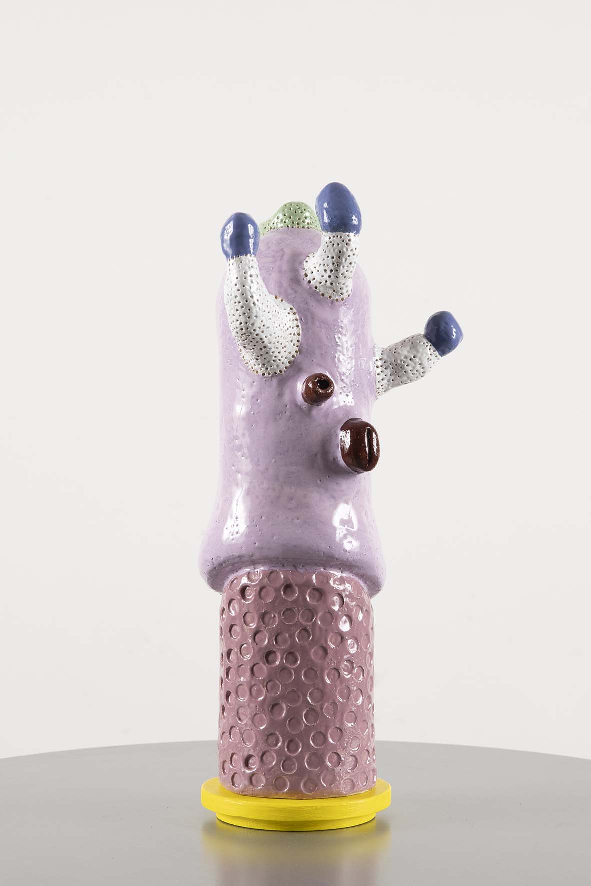 Nimble Tentacles 2024 ceramics, glaze, wood 33 x 10 cm