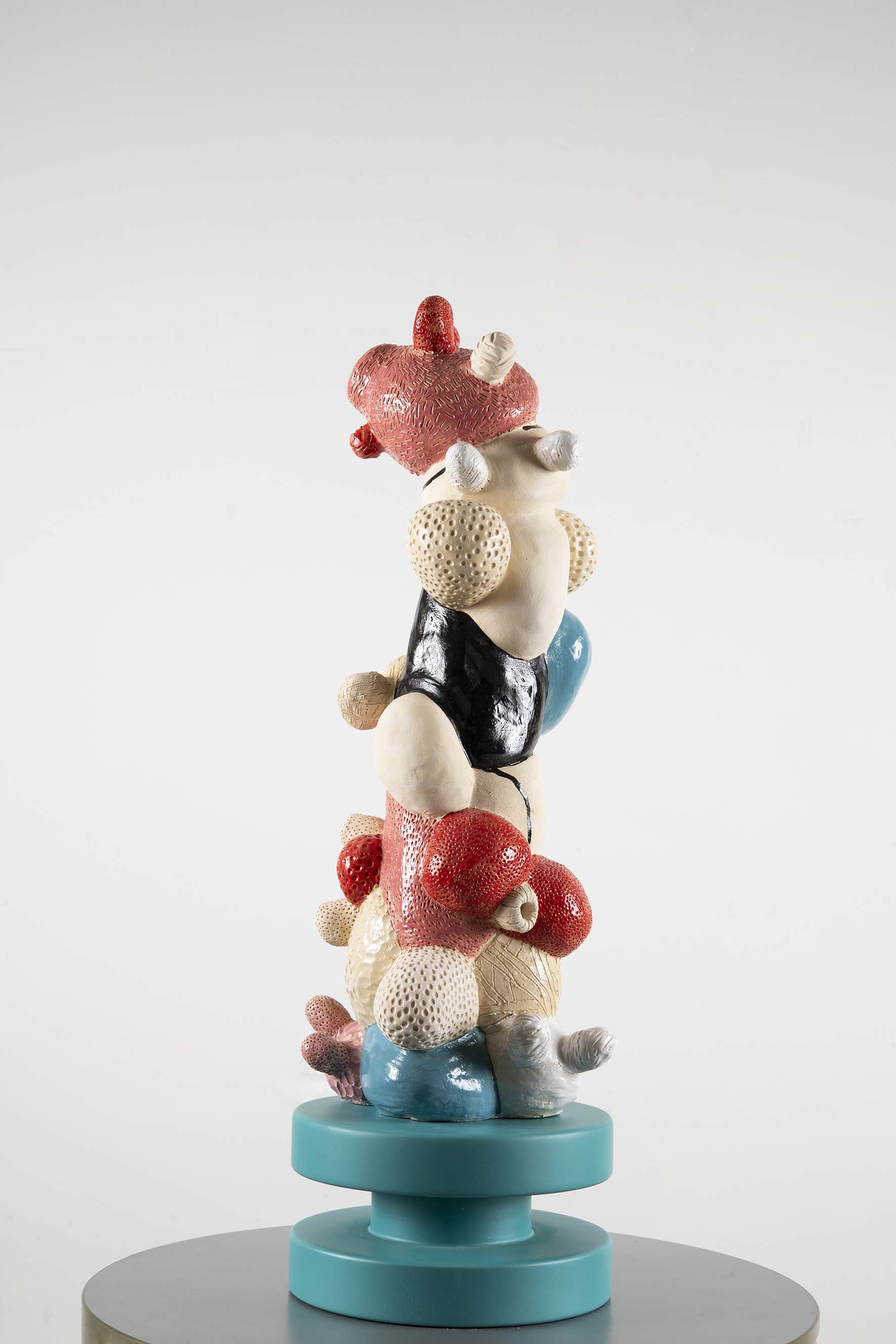 Cherry delight 2024 ceramics, glaze, wood 52 x 26 cm