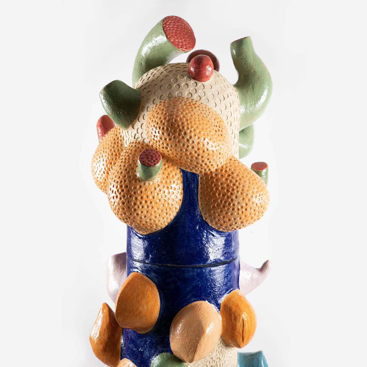 Monumental Happyness 2024 ceramics, glaze, 210 x 54 cm